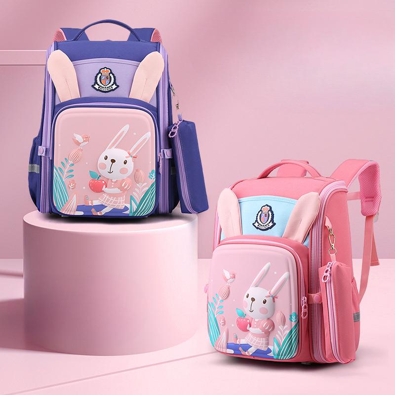 Women's Super Light Ridge Protection Schoolbag New Men's Burden-reducing Space Wide All In One Elementary School Children's Backpack