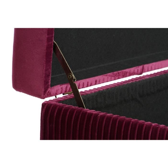 Banquette - DKD Home Decor - Bordeaux - Métal - 110 x 42 x 44 cm - 2 places
