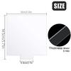 Chapa Acrílica Transparente de 4mm Painel de Plexiglass Fundido Plástico Espesso Placa de Vidro para Base de Luz LED Placas Projetos de Exibição DIY Artesanato
