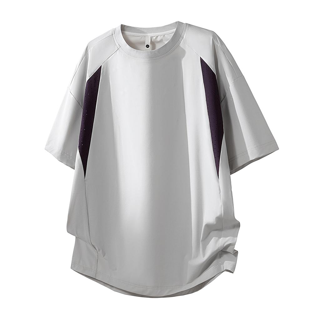 Summer M-8XL Loose Short Sleeved Top Men's Casual Sports Plus Size Men's T-shirt