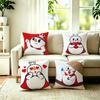 MMixue Ice City Snow Mascot Square DoubleSided Printed Pillow Case Bedroom Bedside Pillow Sofa Cushion Cover