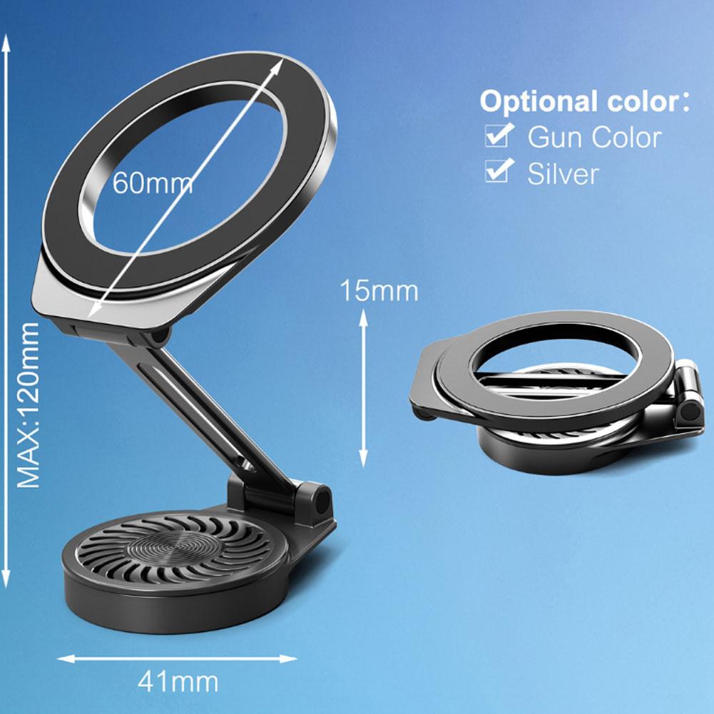 Magnetic Phone Holder For Car Dashboard Universal Rotatable Foldable Magnetic Phone Mount Car Aromatherapy Spray Base