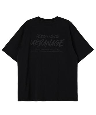 URBANAGE Design Studio Logo Oversized Short Sleeve_Black