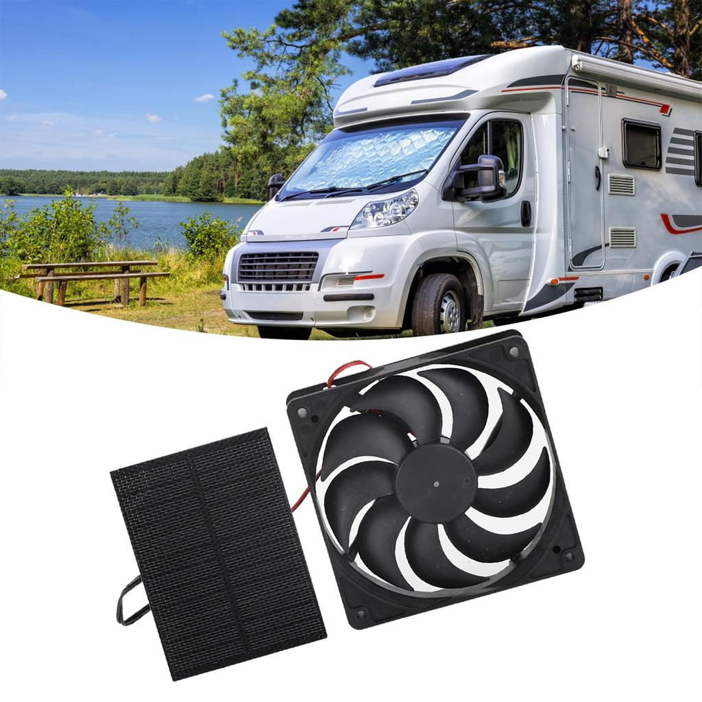 3W Solar Panel Fan Kit Solar Panel Exhaust Ventilation Fan Kit for Bathroom Pet House