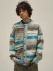 Men's Retro Gradient Color Block Cardigan - Trendy Autumn/Winter Knitwear