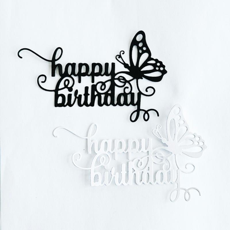 Happy Birthday Cutting Dies Carbon Steel Die Cut Metal Embossing Templates for Card Making Scrapbooking Paper Craft
