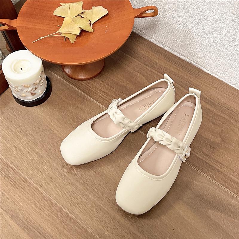 

Весна 2024 Женские Мягкие Кожаные Балетки Мэри Джейн – Нежный Французский Стиль, Удобные, Элегантные 35
