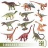 Detailed Mini Dinosaur Statues Triceratops Stegosaurus Velociraptor Pterosaur For Collection