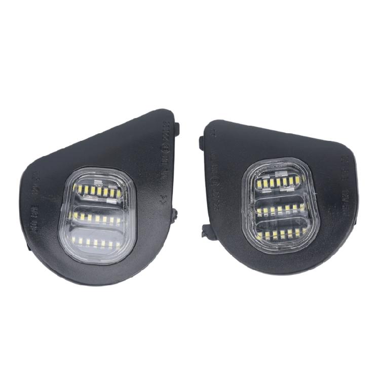 Vehicle Mirror Lighting Repair Assembly, Exterior Puddle Light with Grouped LED Array, Clear Lens and Original Connection Fit