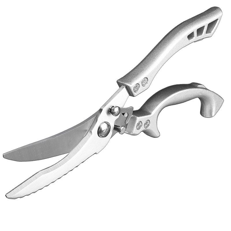 

Multipurpose Kitchen Scissors: Heavy-Duty Stainless Steel for Cutting Chicken, Fish, Duck, Goose, and More