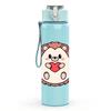 1PC Heart Cartoon Pattern 750ml Color Plastic Sports Water Bottle Leakproof Flip Straw Lid Suitable for Sports Office Home Use