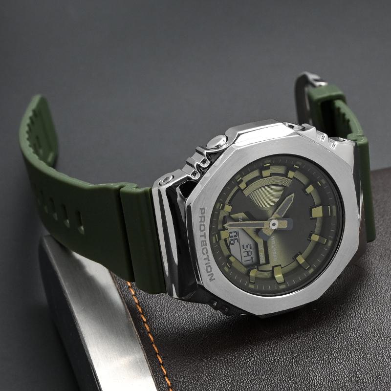 For Casio G-Shock GM-S2100  Sports Waterproofing Watch Strap Rubber Resin Watchband Bracelet 16mm