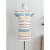 Color-Block Polo-Kragen Strickrock-Set für Damen - Sommer 2025 Schlankmachendes Zweiteiler-Outfit