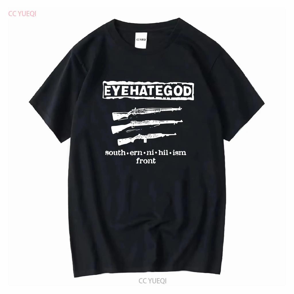 Eyehategod Per Nero Tutte le Taglie Regalo Maglietta vintage Lavata Versatile Leggermente Top Per l'Uso Quotidiano Elasticizzato abiti firmati