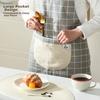 MAXCOOK Apron, Thick Fabric Kitchen Apron, Stain-Proof, Oil-Proof, Waterproof Home Apron, Gray MCPJ8434