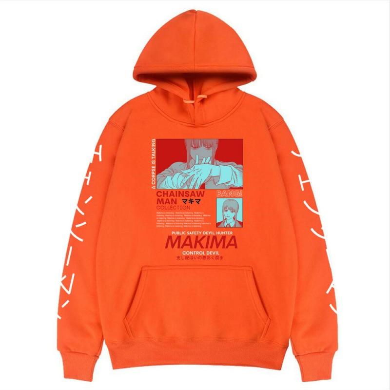 Chainsaw Man Makima Autumn Hoodies Men Fashion Long Sleeve Sweatshirts Women Casual Harajuku Streetwear Pullovers Sudaderas