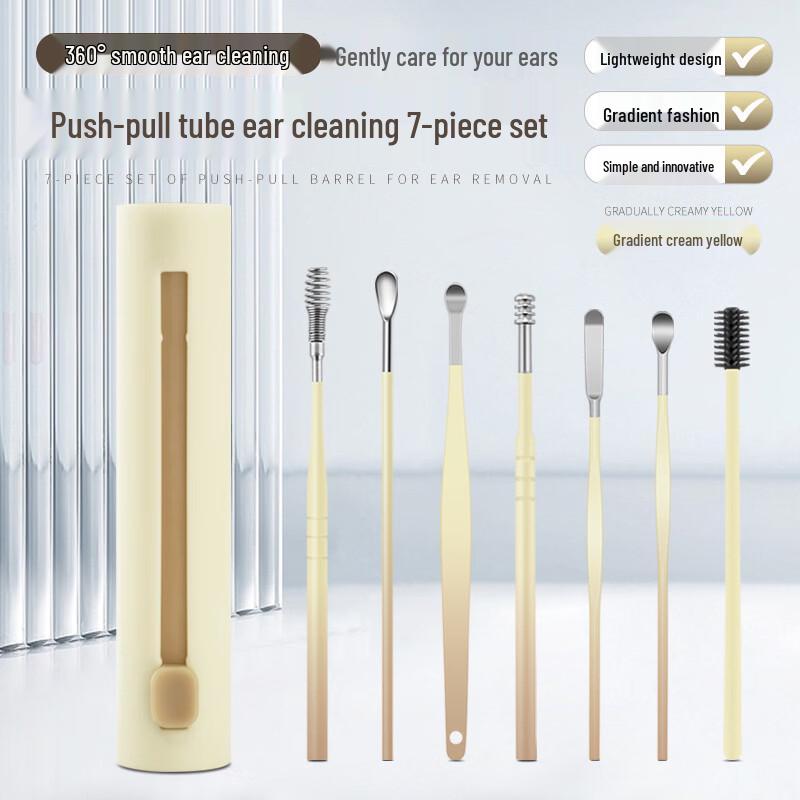 

Stainless Steel Double-Headed Spiral Ear Pick Set