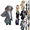 Cozy Women Winter Fluffy Coat Fleece Fur Jacket Teddy Bear Hoodies Soft Material