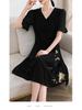 Elegant V-Neck Summer Dress for Women Aged 40-50
