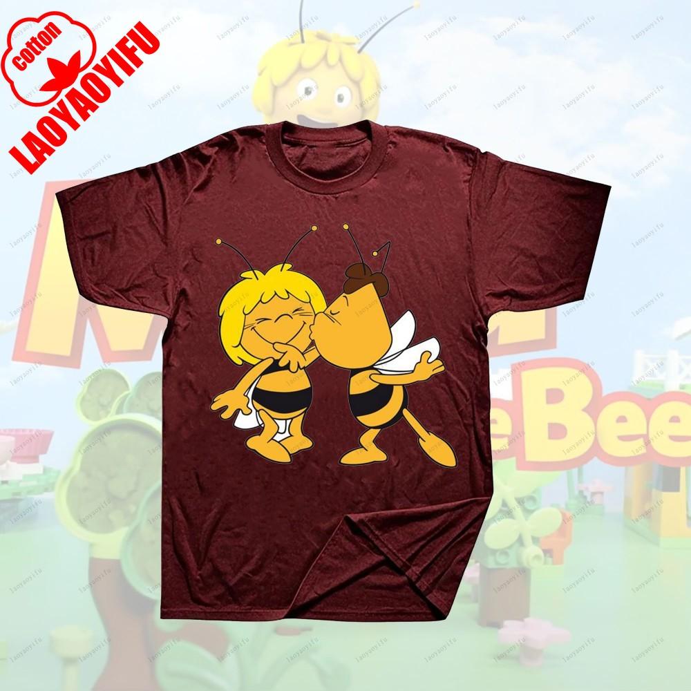 Maya The Bee Movie Cartoon Character T-shirts Cartoons T Shirt for Fitness Training Jogging Outdoor Activities