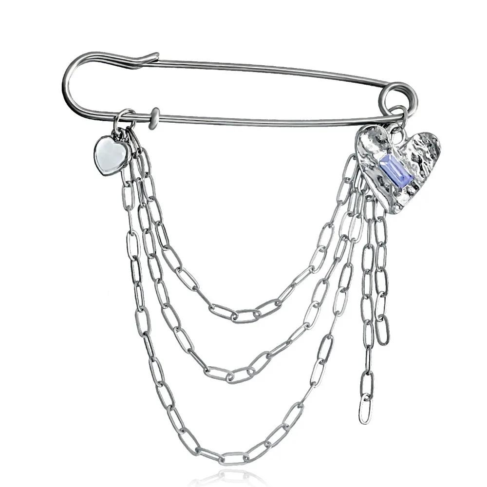 New Multi-Functional Chain Tassel Brooches Adjustable Detachable Beaded Chain Pin Handmade Fixator Trouser Leg Women