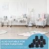 BHBL 3 Inch Bed Risers Heavy Duty Furniture Riser, Bed Lifts Risers, Bed Elevator Supports Up To 6,000 Lbs 8 Pack