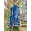 Used B55 Rags, Stole, Old Cloth, Remake, Indigo Dye, Patchwork, Sewing, Sashiko