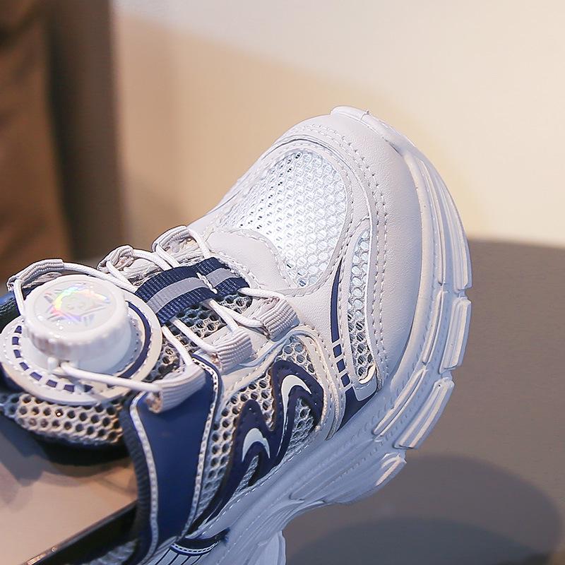 Spring 2026 Unisex Kids' Casual Running Shoes with Rotary Buckle