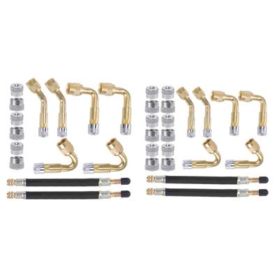 Extension Flexible Tire Valves Extension Set for Vehicle Tires, Car and Trucks