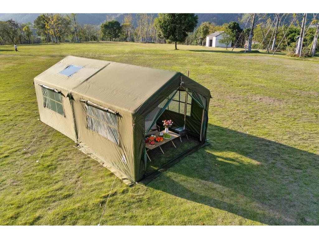Outdoor Inflatable Tent: One Bedroom, One Living Room, Family Camping, Rainproof & Windproof