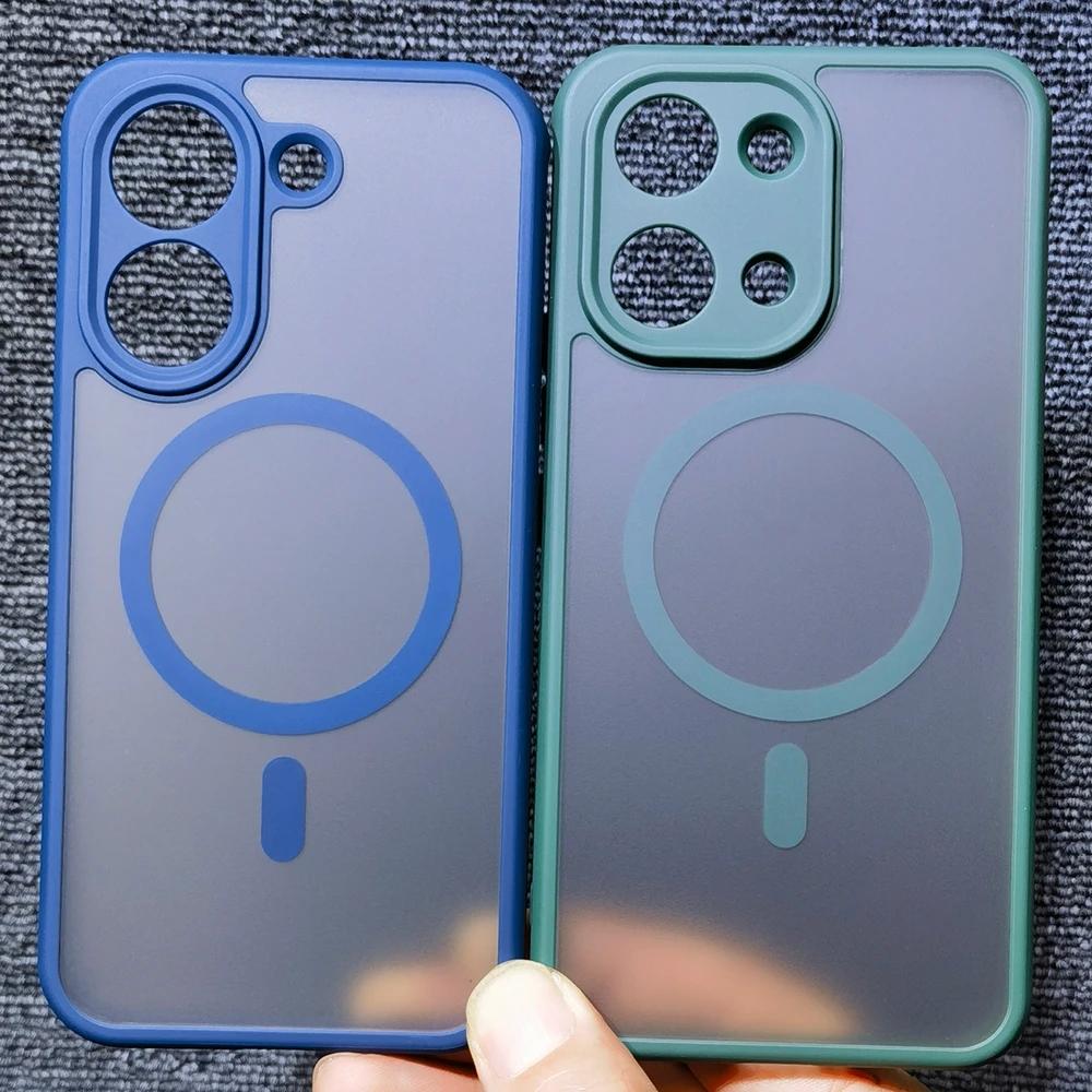 For Magsafe Magnetic Protective Case For POCO X8 Pro Max Simple Matte TPU Acrylic Anti Fall Phone Cover For POCO X8Pro Max Shell