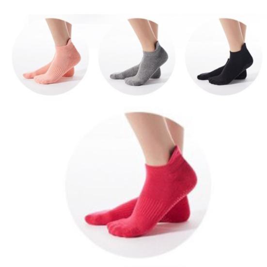 1 Pair Yoga Socks Elastic Sweat Absorption Moisture Removal Foot Wearing Cotton Back