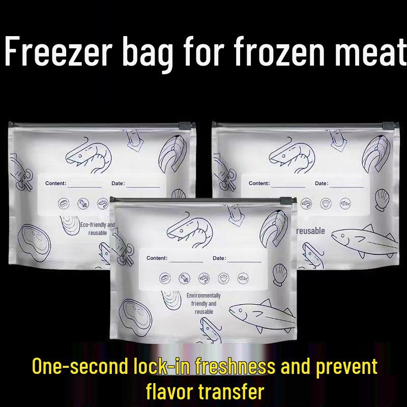 Алюминиевые пакеты с застежкой Zip-Lock для заморозки и хранения продуктов в свежем виде Small 10 pcs серебряный серый 569₽