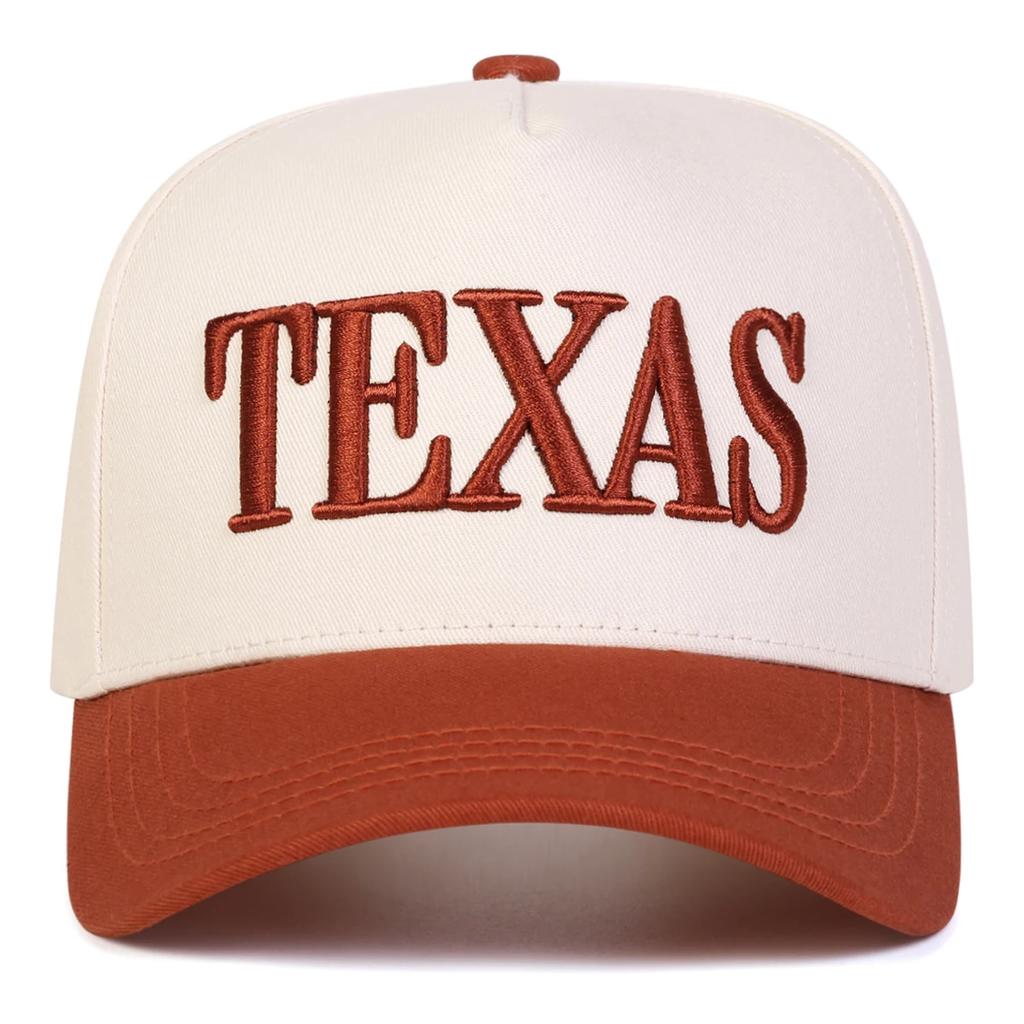 Unisex TEXAS Letter Embroidery Baseball Caps Spring Autumn Outdoor Adjustable Casual Hats Sunscreen Hat Sports Cap