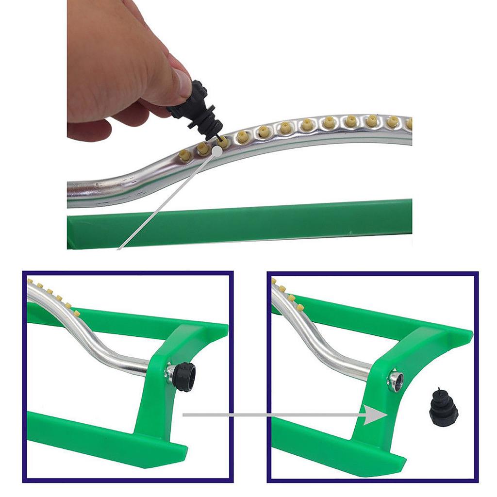 Oscillating Sprinkler Watering Garden Pipe Hose Water With Connector