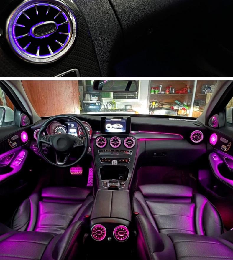 Mercedes-Benz C-Klasse/GLC Leuchtende Innenraumverkleidung & Ambientelicht Aufrüstkit