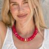 Colorful Beaded Choker Necklace Round Resin Beads Resin Beads Necklace Summer Vacation