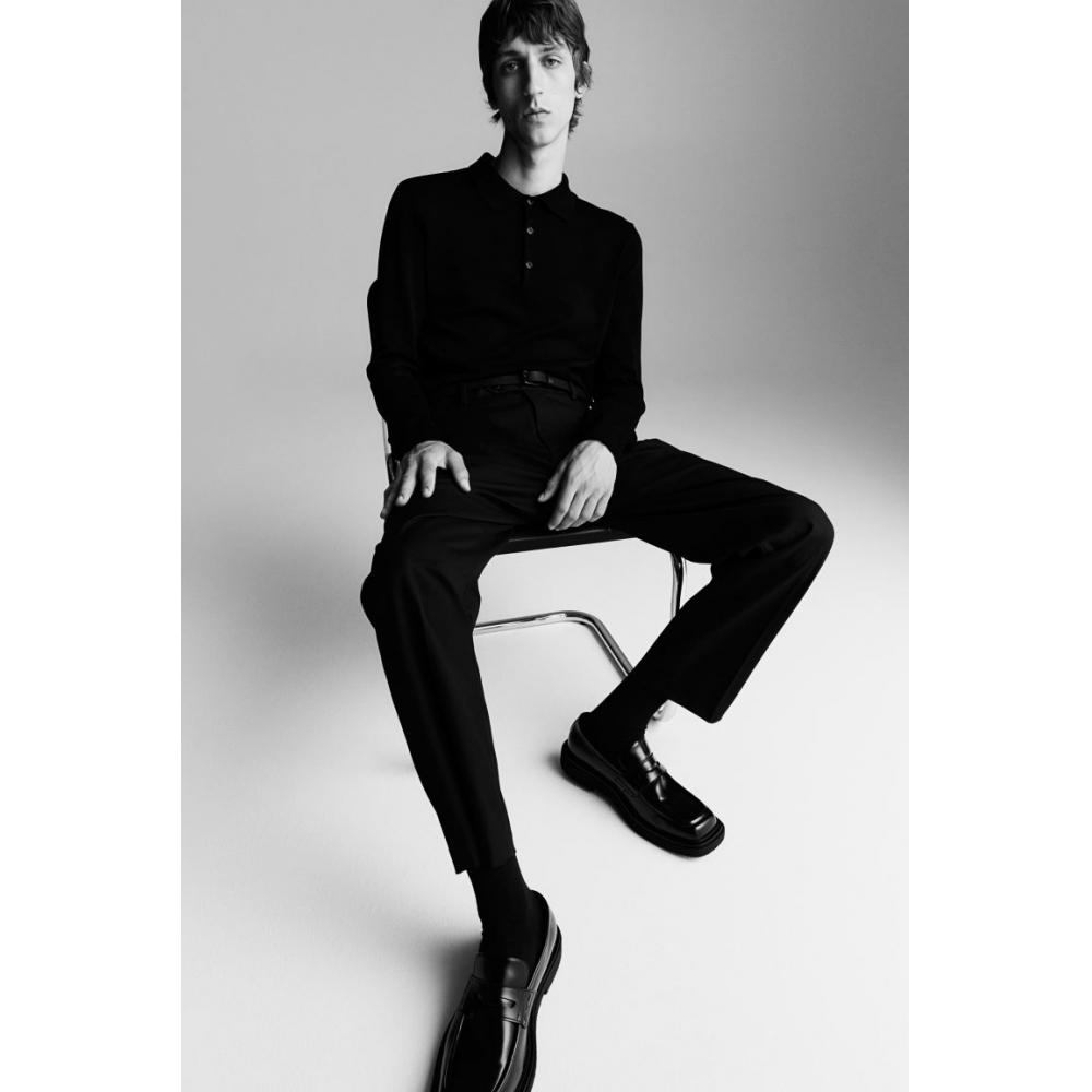 H M Regular Fit Suit Pants Black