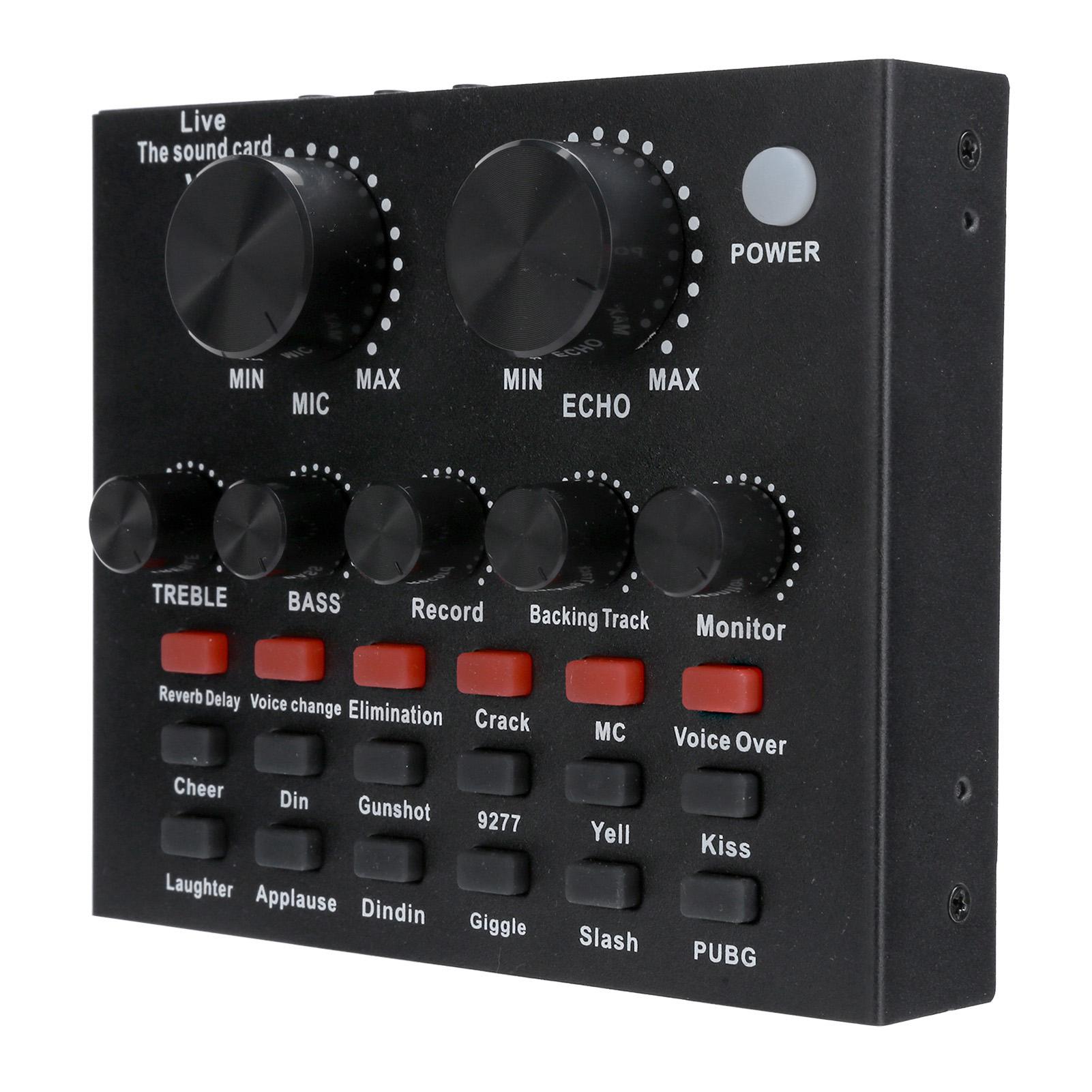 

Живая звуковая карта Voice Changer Поддержка Bluetooth Мобильный телефон Компьютер Гарнитура Использование белый