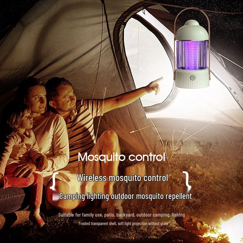 Rechargeable Outdoor Mosquito Killer Lamp with Night Light Feature