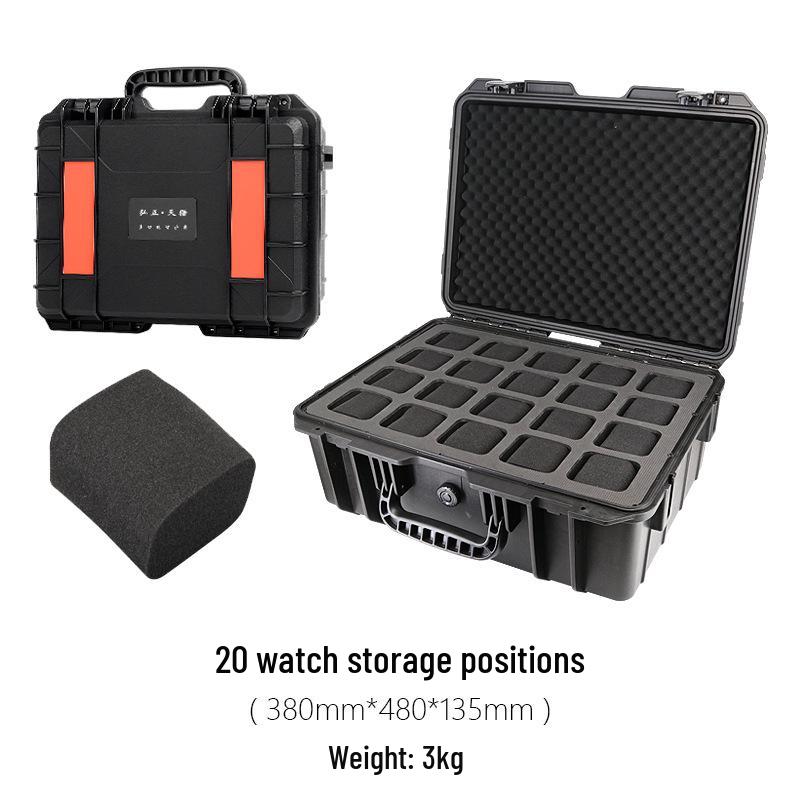 Large Capacity Cross-Border Watch Storage Trolley Case: 20-slot & 40-slot Hand-Carry Tool Display Box