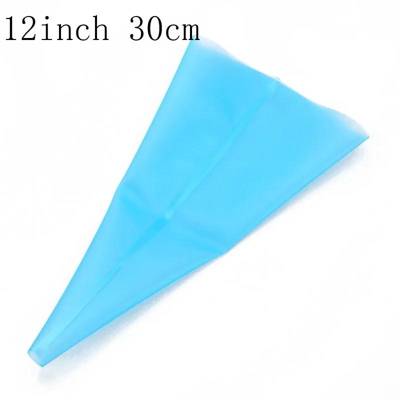 Confectionery Bag Silicone Icing Piping Cream Pastry Nozzle Bags DIY Reusable Cake Decorating Baking Tools for Russian Tips