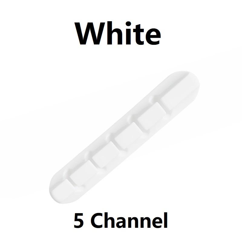 1PCS Cable Cord Wire Organizer Silicone USB Cable Winder Management Self Adhesive Clips For iPhone Huawei Mouse Keyboard Headset