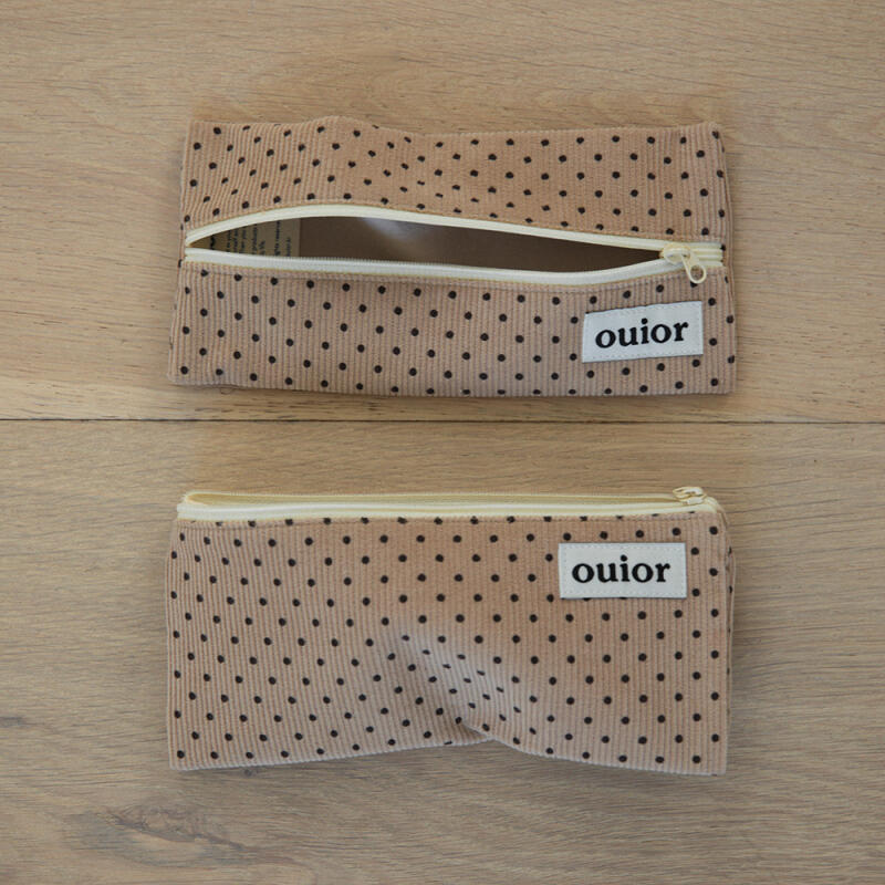 Flat Pencil Case - Dot (2 colors) (single item)