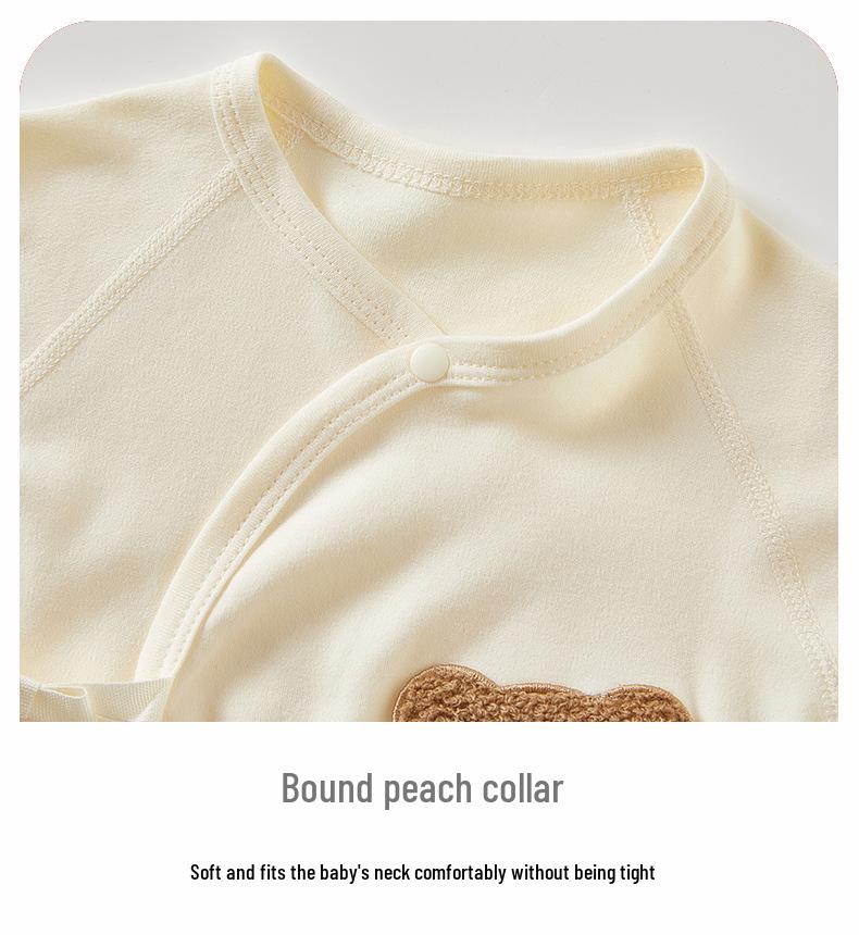 Unisex Pure Cotton Boneless Romper for Newborns, Suitable for Spring & Autumn (0-6 Months)