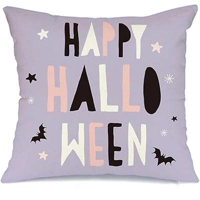 Halloween Pillowcase Ghost Decoration Holiday Farmhouse Pillowcase Decoration Home Sofa Pink Purple