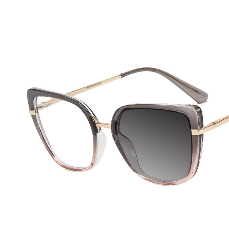 Retro Square Oversized Frame Myopia Glasses Anti Blue Light Computer Women Near Sight Eyewear Prescription Nearsight
