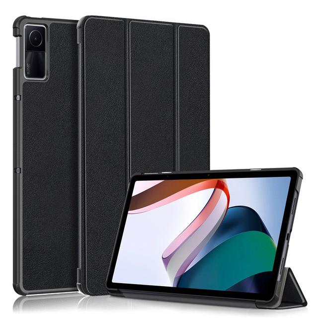 

Чехол для планшета Xiaomi Redmi Pad 10,61 дюймов, 2022, откидная подставка из искусственной кожи, смарт-фолио, чехол для планшета Redmi Pad RedMiPad, чехол Redmi Pad 10.61 Inch чёрный