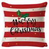 Christmas Pillowcase Gray and White Plaid Office Lumbar Support Home Bedside Cushion Car Neck Cushion