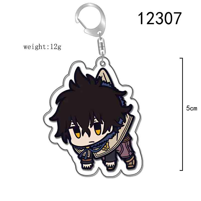 Black Clover Asta, Yuno, Noelle Acrylic Keychain Ornament 50mm